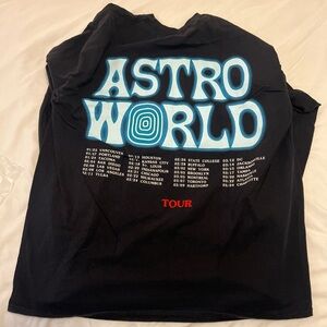AstroWorld Tour Black Long Sleeve Tee